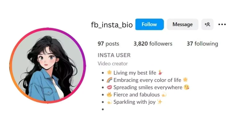 English Bio for Instagram Is visible in this image.