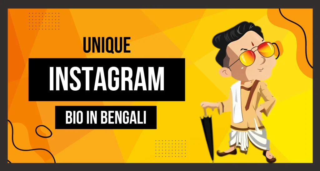 Instagram Bio In Bengali is visible in this image.