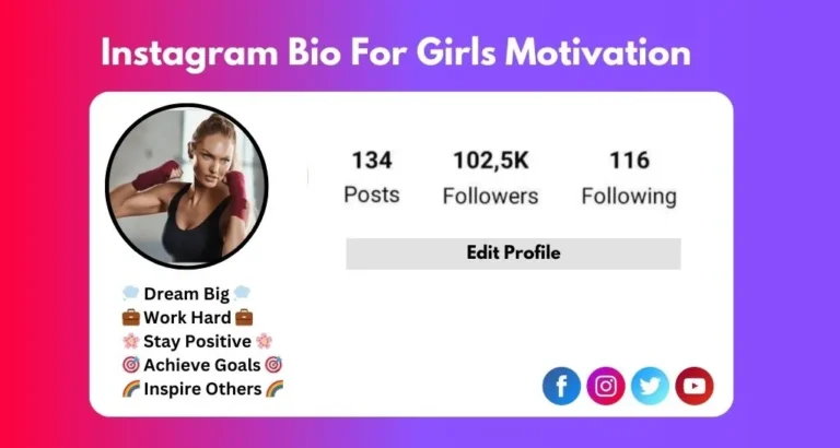 This image is about Instagram Bio For Girls Motivation