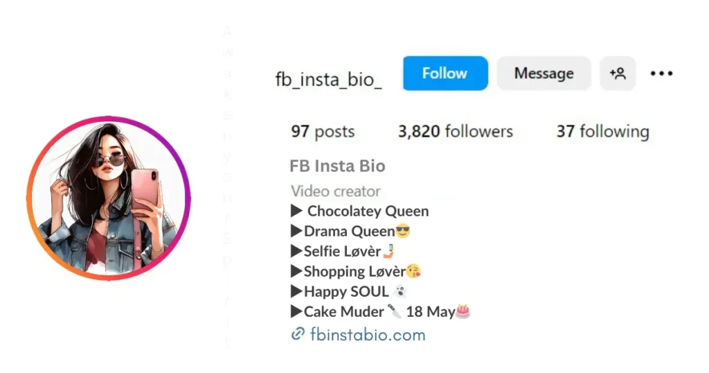 Instagram Bio For Girls In Stylish Font