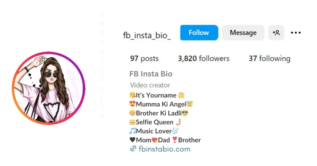 Instagram Bio For Girls In Stylish Font