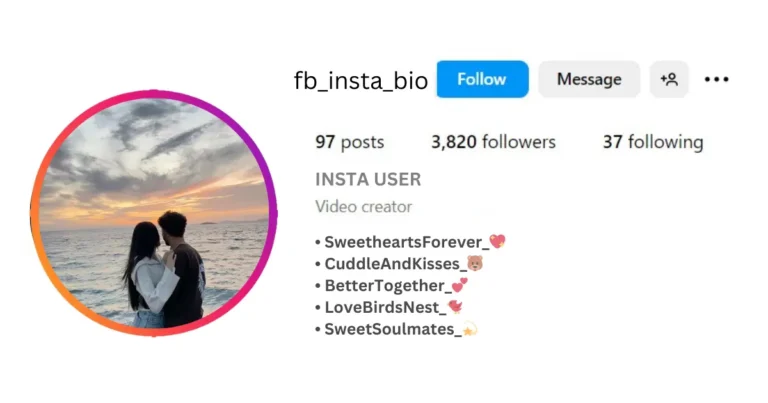 Cute Instagram Username for couples​ is visible in this image.