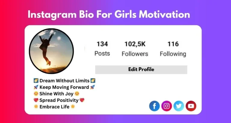 This image is about Instagram Bio For Girls Motivation