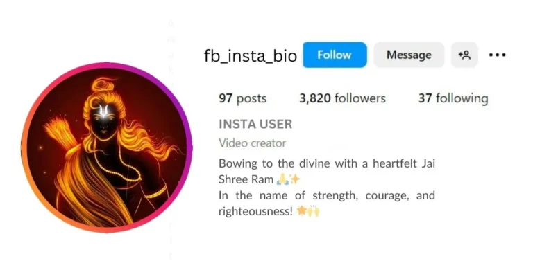 This image describe Jai Shree Ram Captions for Instagram.