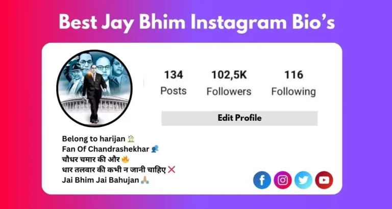 This beautiful image is about: Jay Bhim Instagram Bio