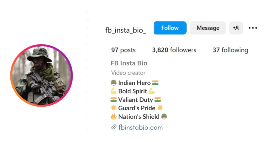 Army Bio For Instagram