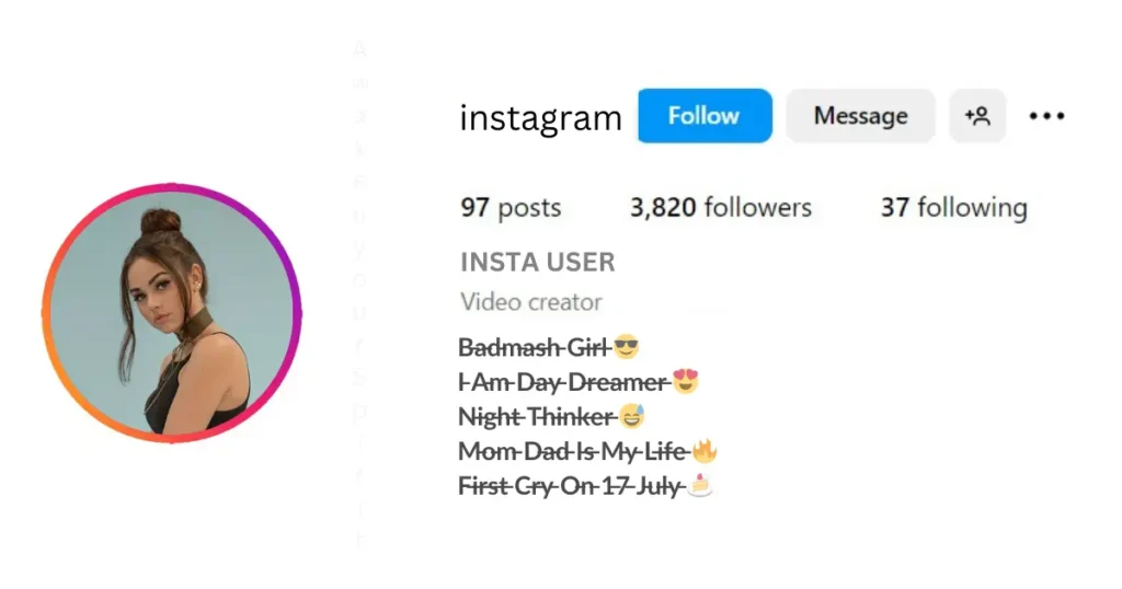 This blog is about Instagram Bio For Girls In Stylish Font. You get a collection of Instagram Bio For Girls. This blog is good for ones looking for Instagram Bio For Girls In Stylish Font.