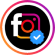 This image is logo of a website named fbinstabio which deals with content like Instagram, facebook, tiktok bioss