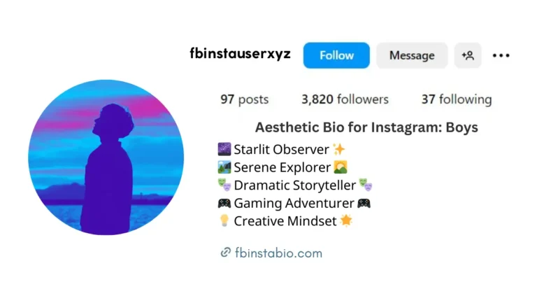 Aesthetic Instagram bio ideas for boys with cool and stylish captions.