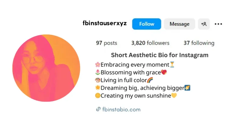 Short Aesthetic Bio for Instagram in English with Stylish Font and Emojis