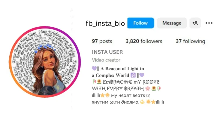 Best Sanatani Bio for Instagram for Girl is visible in this image.