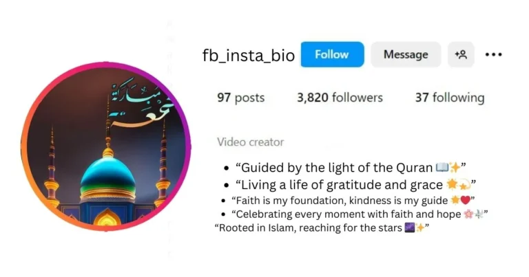 This image of Muslim Bio For Instagram