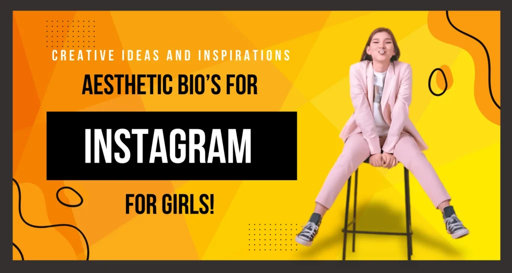 Aesthetic Bio for Instagram for Girls - Feminine and stylish quote on pastel background.