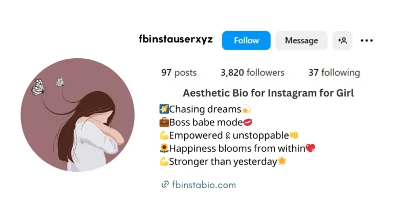 Emojis in aesthetic bio for Instagram for girl