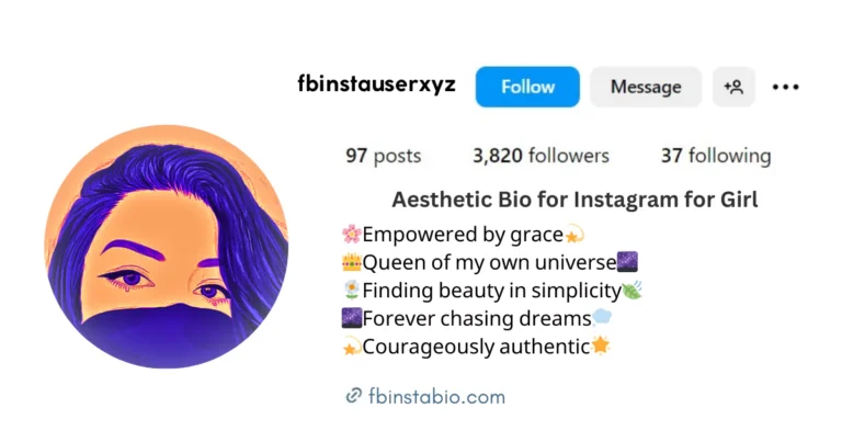 aesthetic bio for Instagram for girl