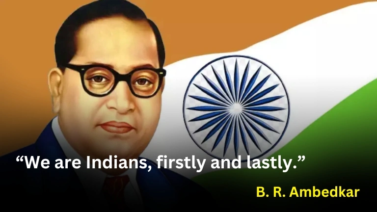 This image is about B. R. Ambedkar