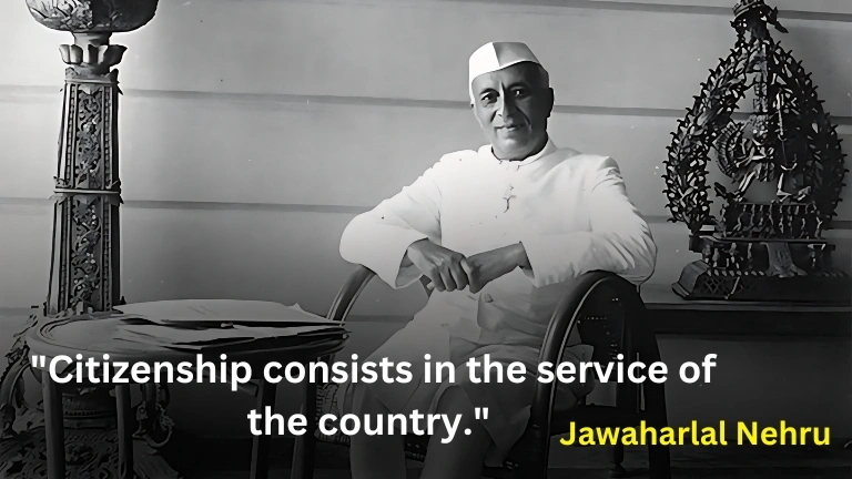 This image is about Jawaharlal Nehru