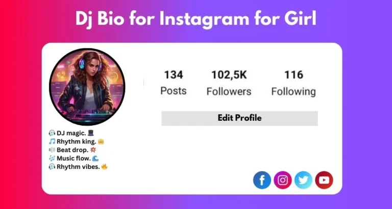 This image is about Dj Bio for Instagram for Girl.