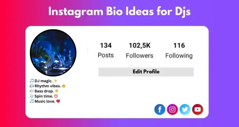 This image is about Instagram Bio Ideas for Djs​