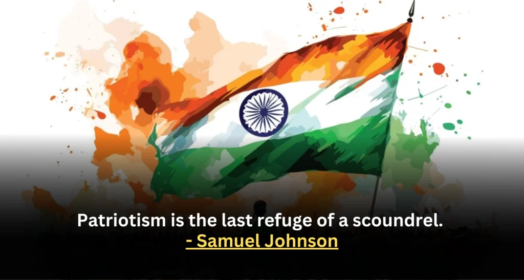 Famous Quotes On Patriotism India For Students is visible in this image.