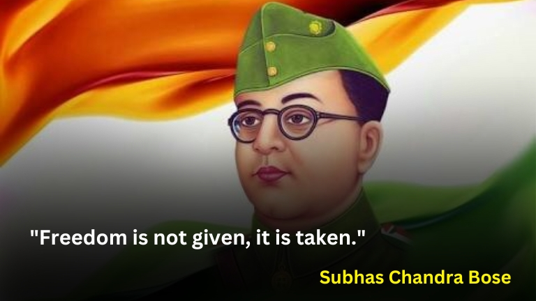 This image is about Subhas Chandra Bose