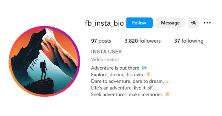 Aesthetic Nature Lover Bio for Instagram for Girl in English is visible in this image.