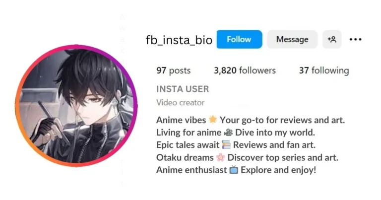 This image is about Attractive Instagram Bio for Anime Lover.