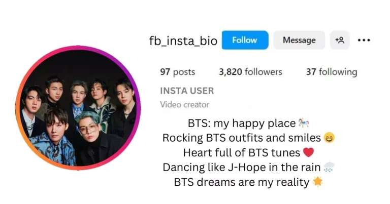 This image of Cute Aesthetic Bio Idea for Bts Fans .