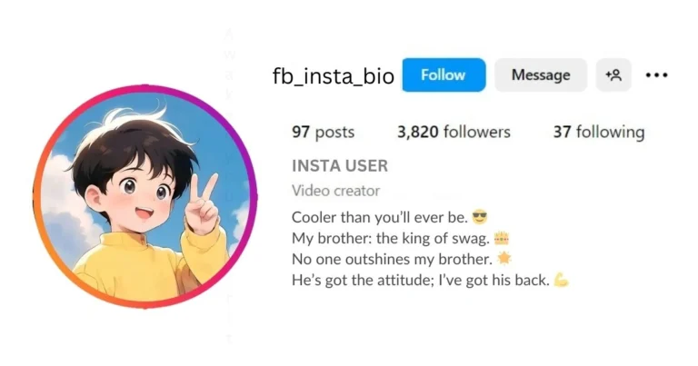 This image is about Cute Brother Captions for Instagram.