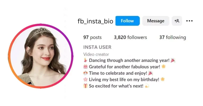 Short Birthday Bio for Instagram for Girl Is visible in this image.