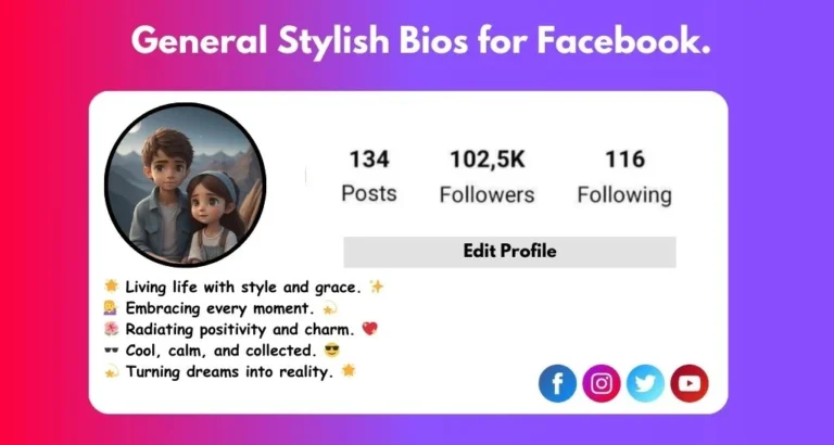 This image of Stylish Bio for FB for Boy.