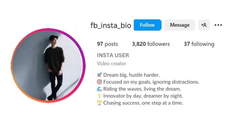 This image is about stylish instagram bio for boy.