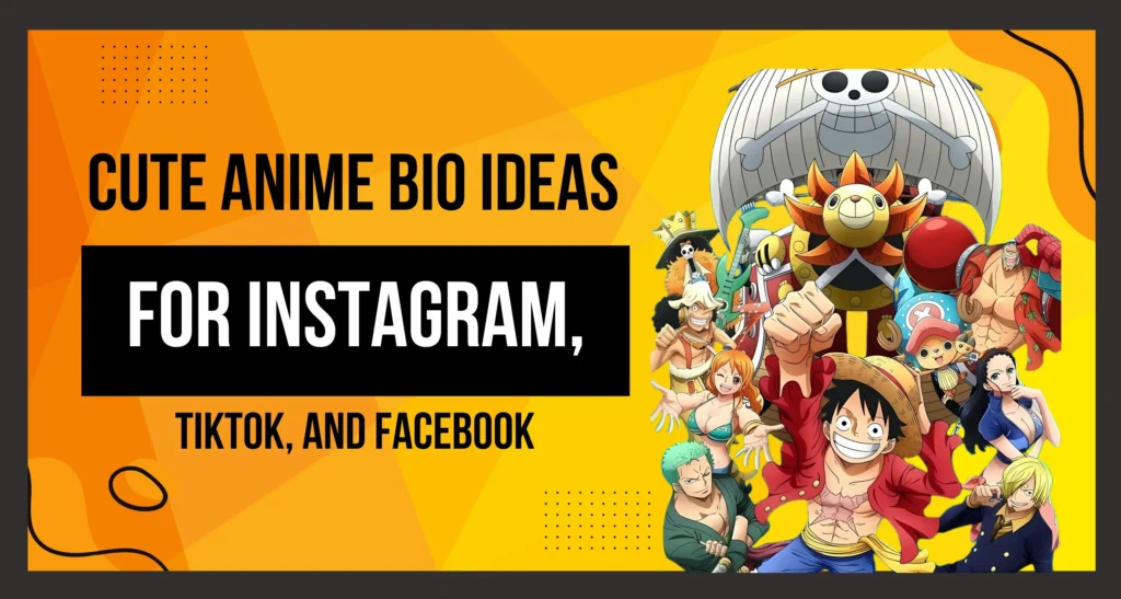 This thumbnail image depicts "cute anime bio ideas"