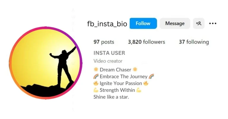 Motivational Bio For Instagram For Students is visible in this image.