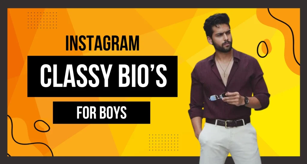 This image of about Classy Bio For Instagram For Boys