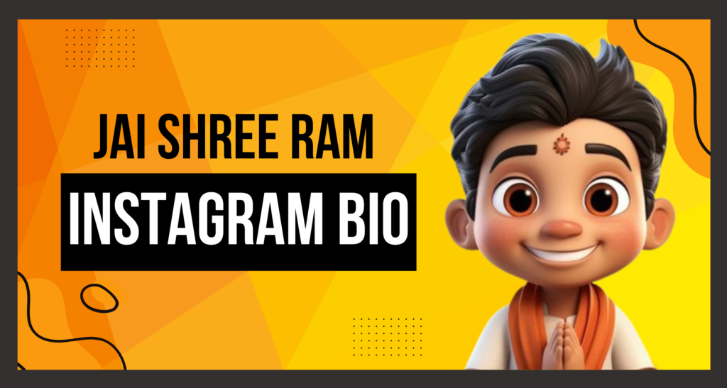 This Image About Of Jai Shree Ram Instagram Bio .