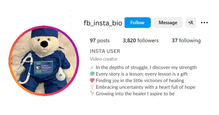 Medical Student Bio for Instagram is visible in this Image.