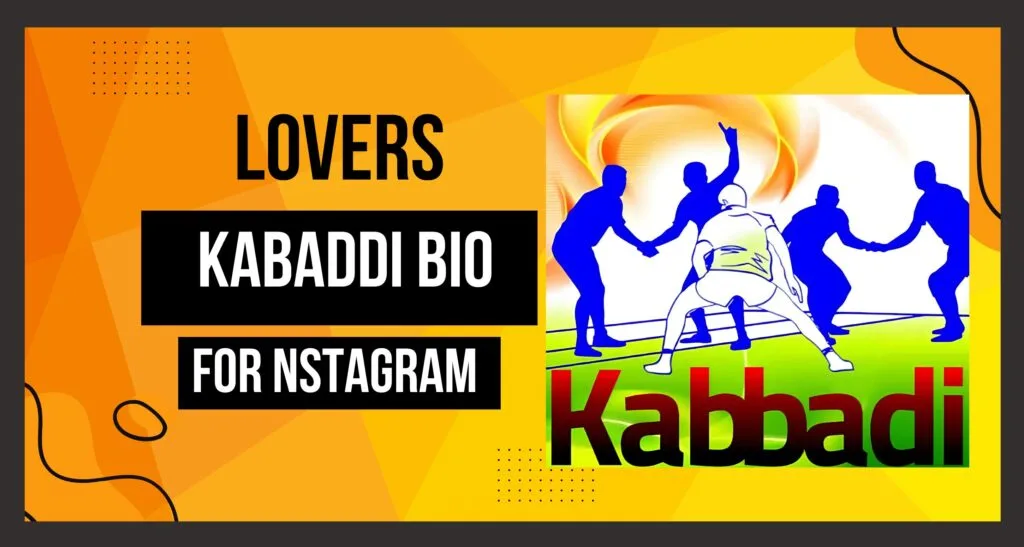 This image of About Instagram Bio For Kabaddi Lovers